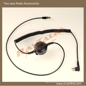 Heavy Duty Headset Repalcement XLR 5 Pin Cables for Motorola 2 Pin Connectors